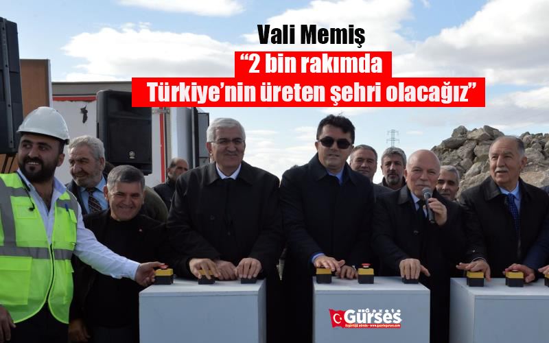  Vali Memiş: “2 bin rakımda Türkiye’nin üreten şehri olacağız”