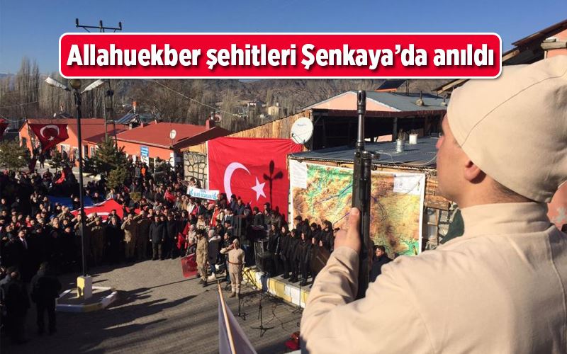 Allahuekber şehitleri Şenkaya’da anıldı