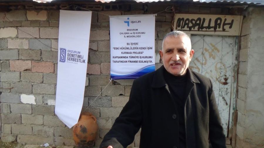 Eski hükümlü, devletten aldığı hibe desteği ile hayata tutundu