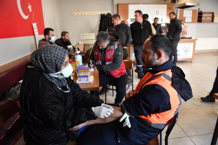 Yakutiye Belediyesi, personellerine sağlık taraması yaptırdı