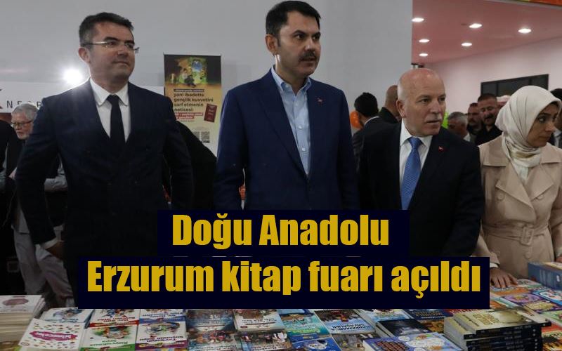 Doğu Anadolu Erzurum kitap fuarı açıldı