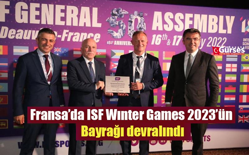 Fransa’da ISF Wınter Games 2023’ün bayrağı devralındı