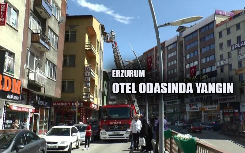 Otel odasından yükselen dumanlar paniğe yol açtı