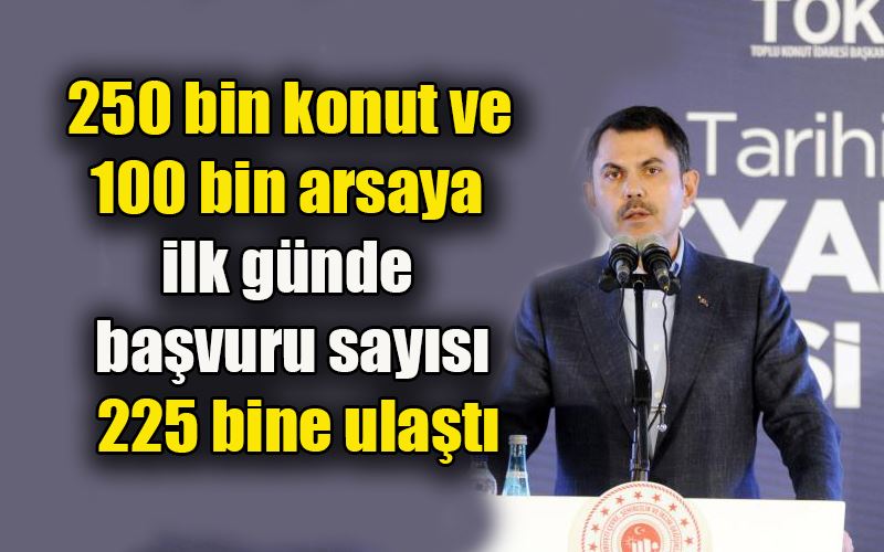 Cumhuriyet tarihinin en büyük sosyal konut hamlesine başvuru yağmuru