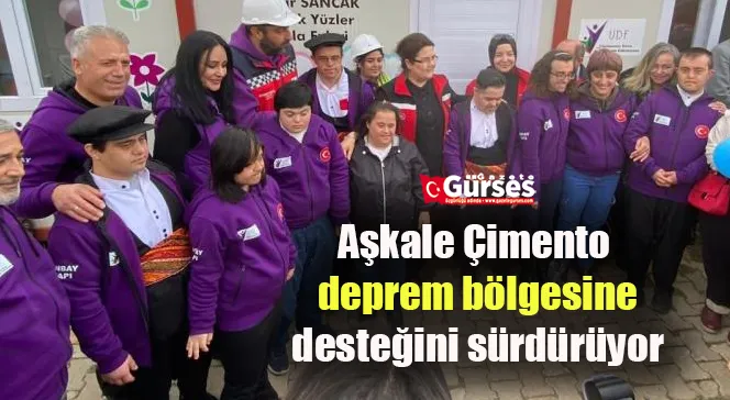 Aşkale Çimento deprem bölgesine desteğini sürdürüyor