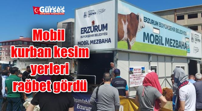 Mobil kurban kesim yerleri rağbet gördü