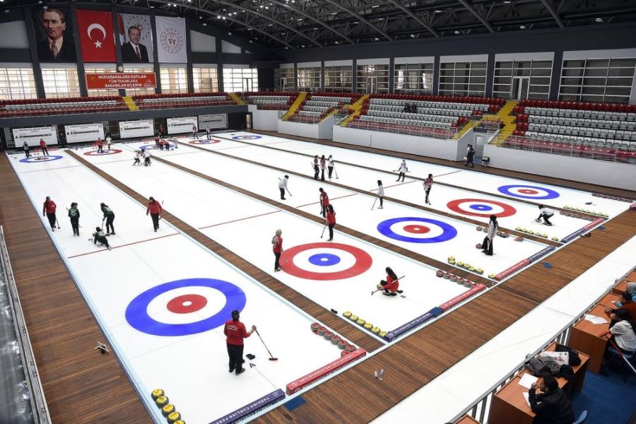 Erzurum’da Curling heyecanı