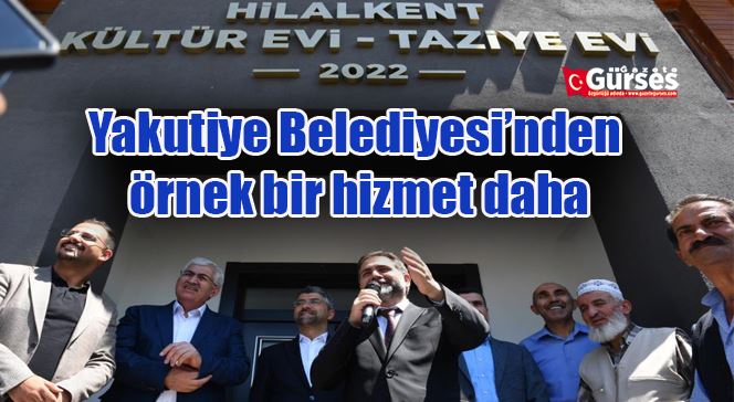 Yakutiye Belediyesi’nden örnek bir hizmet daha