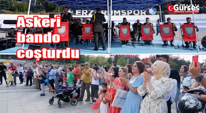 Askeri bando coşturdu