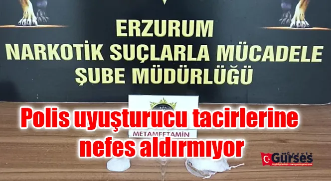 Polis uyuşturucu tacirlerine nefes aldırmıyor