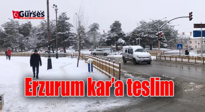 Erzurum kar’a teslim