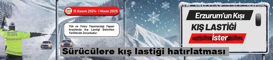 Sürücülere kış lastiği hatırlatması