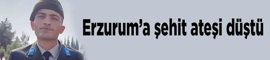 Erzurum’a şehit ateşi düştü