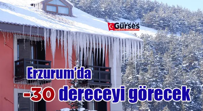 Erzurum’da -30 dereceyi görecek