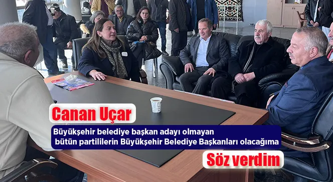 İYİ Parti Erzurum Büyükşehir Belediye Başkan Adayı Canan Uçar, Çat ilçesinde vatandaşlarla bir araya geldi