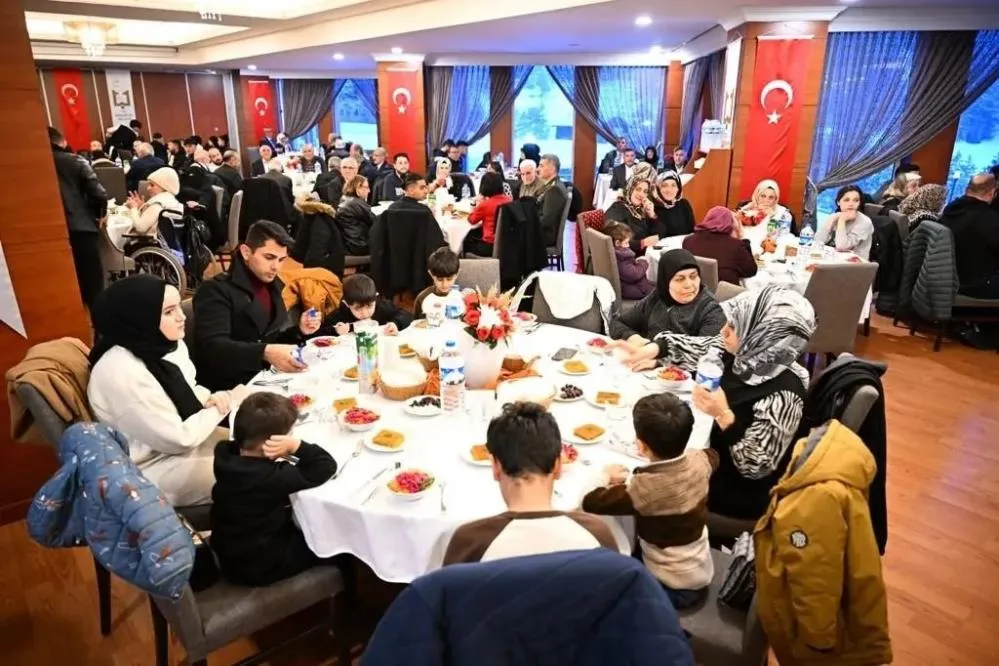 Şehit yakınları ve gaziler iftar sofrasında buluştu