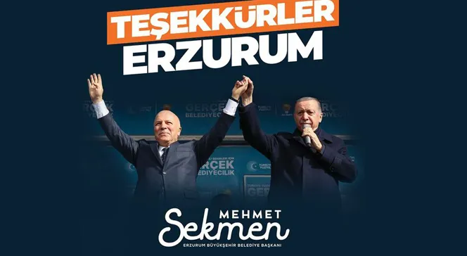 Sekmen; “Teşekkürler benim canım hemşehrilerim”