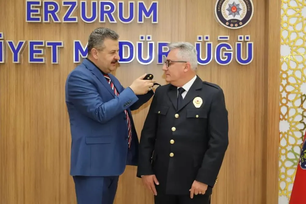 Erzurum Emniyetinde terfi heyecanı