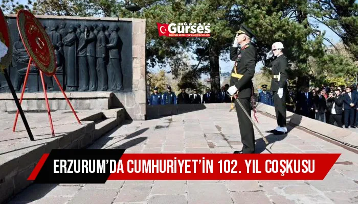 Erzurum’da Cumhuriyet’in 102. Yıl coşkusu