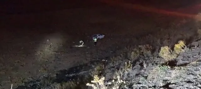 Erzurum’da otomobil 50 metrelik uçuruma yuvarlandı: 1 yaralı