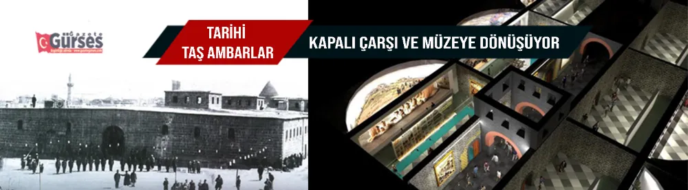 Tarihi Taş Ambarlar, kapalı çarşı ve müzeye dönüşüyor