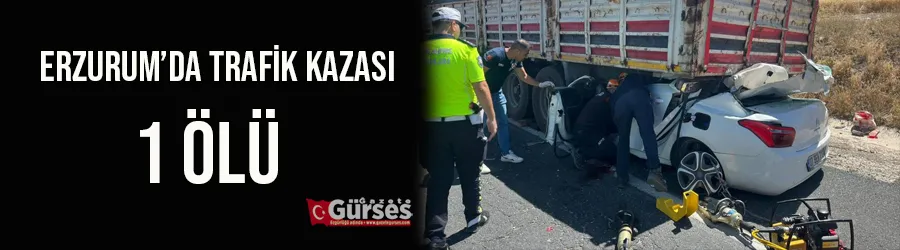 Erzurum’da trafik kazası: 1 ölü