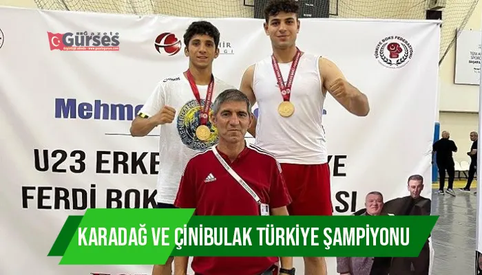 Karadağ ve Çinibulak Türkiye şampiyonu