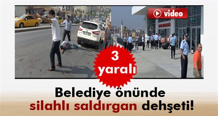 Atasehir Belediyesi önünde silahli kavga: 3 yarali