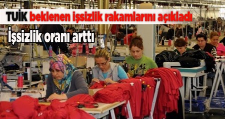 Issizlik rakamlari açiklandi