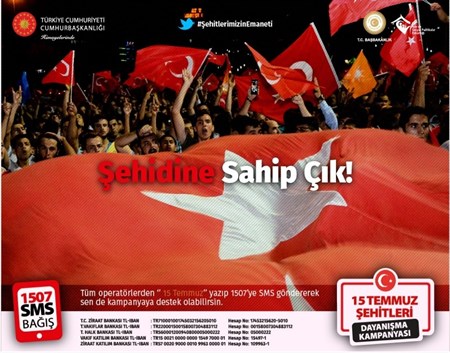 Sehit yakinlari ve gaziler için “81 ilde 81 bin TL” kampanyasi