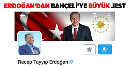 Erdogan, Devlet Bahçeli’yi retweetledi