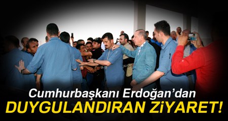 Cumhurbaskani Erdogan’dan duygulandiran ziyaret