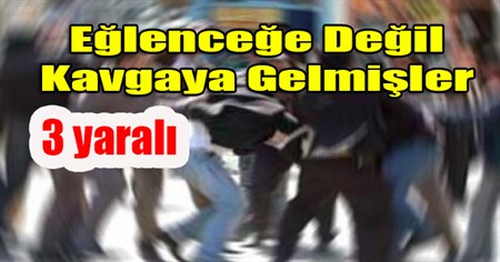 Kisir gecesinde kavga: 3 yarali