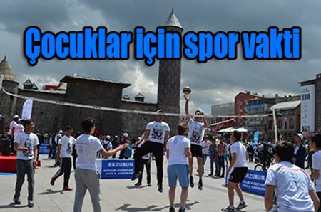 Çocuklar için spor vakti
