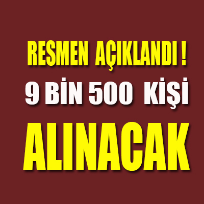 Diyanet’e 9 bin 500 kisi alinacak