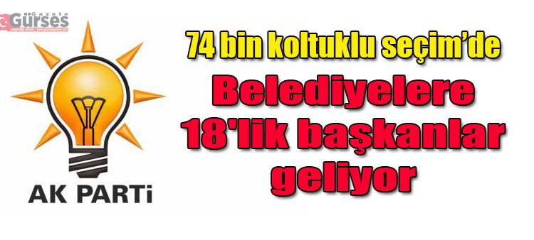 Belediyelere 18’lik baskanlar geliyor