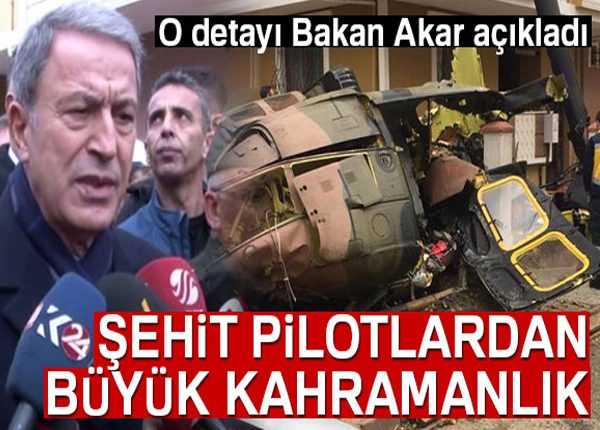 Bakan Akar: ‘Acil inis yapmak istemisler’