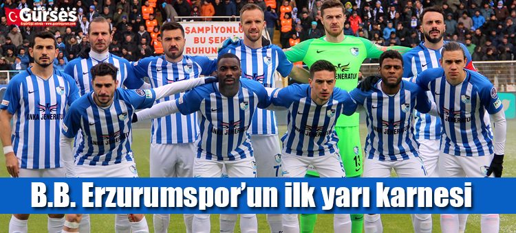B.B. Erzurumspor’un ilk yari karnesi