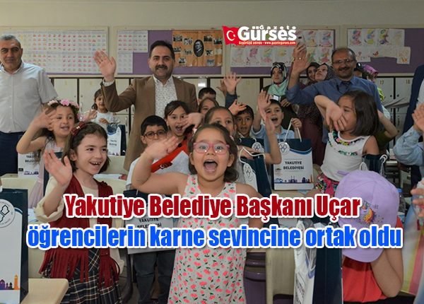Yakutiye Belediye Baskani Uçar, ögrencilerin karne sevincine ortak oldu