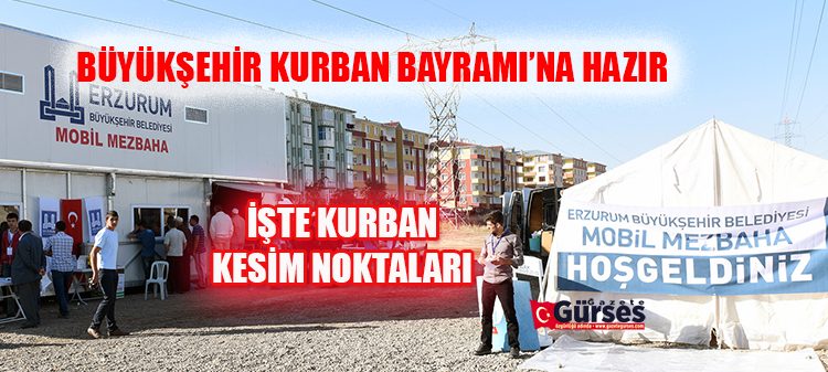 BÜYÜKSEHIR KURBAN BAYRAMI’NA HAZIR