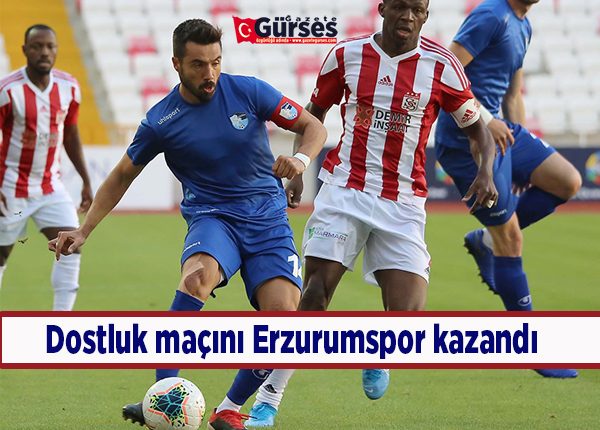 Dostluk maçini Erzurumspor kazandi