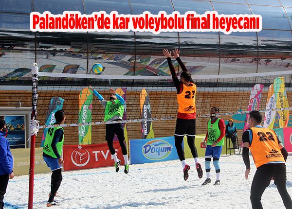Palandöken’de kar voleybolu final heyecani