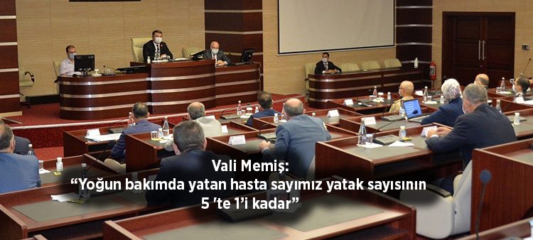 Vali Memis: “Yogun bakimda yatan hasta sayimiz yatak sayisinin 5 ‘te 1’i kadar”