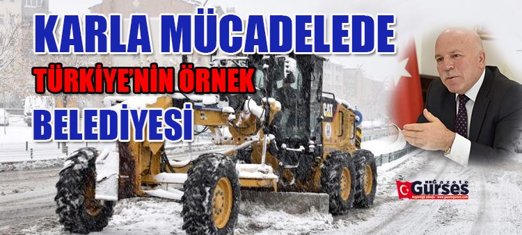 Büyüksehir karla mücadelede de Türkiye’ye örnek belediye oldu