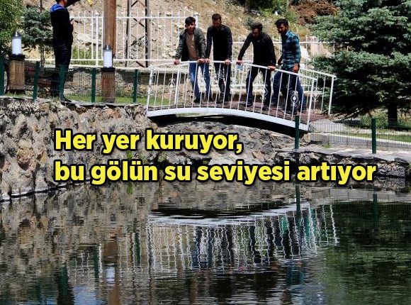 Her yer kuruyor, bu gölün su seviyesi artiyor