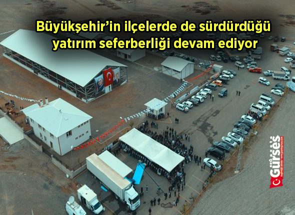 Büyüksehir’in ilçelerde de sürdürdügü yatirim seferberligi devam ediyor