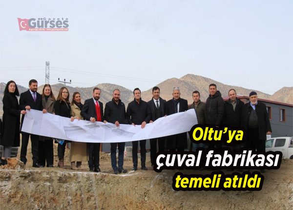 Oltu’ya çuval fabrikasi temeli atildi