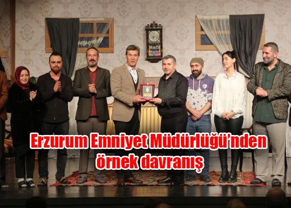 Erzurum Emniyet Müdürlügü’nden örnek davranis
